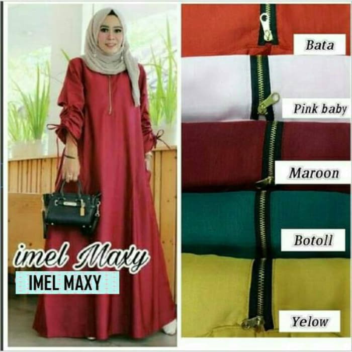 Amarilis Series 2 Urfimutiyaro / Gamis Busui Trendy / Baju Leb UY350 Baju Muslim Long Lkb Polos Jumb