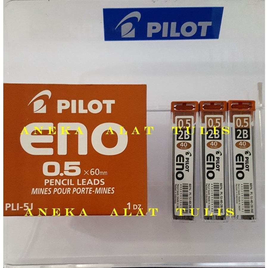 

PILOT PENCIL LEADS 0.5 MM 2B / PLI-5J-40 : ISI PENSIL 40 BUAH