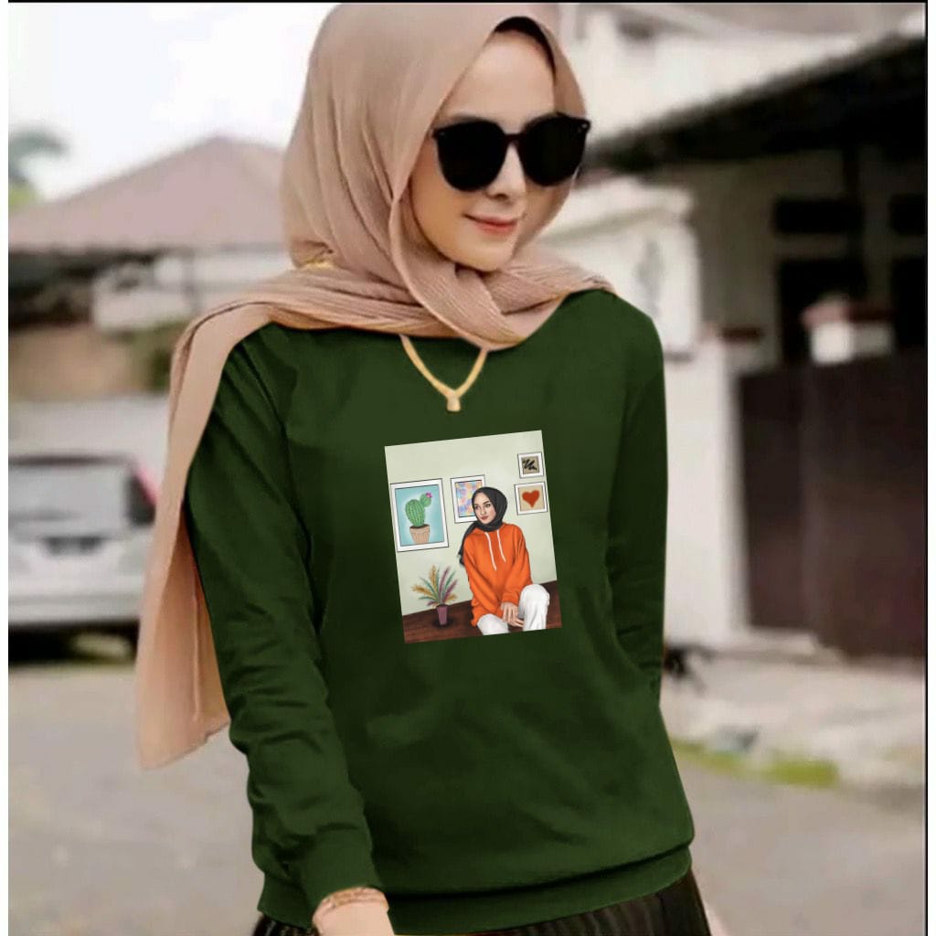 BISA COD/JHOSE/SWEATER HIJAB 2/LENGAN PANJANG/TERBARU