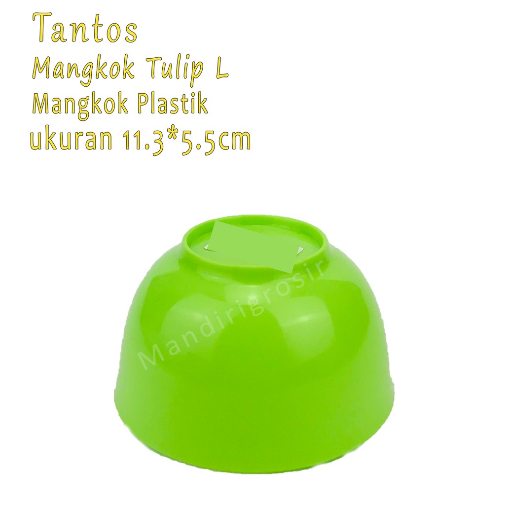 Mangkok plastik * Mangkok Tulip L * Hijau *5163