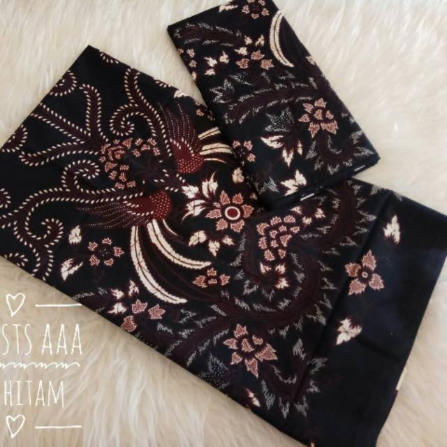 Kain batik  hitam manis kain batik  unggul jaya Grosir kain 