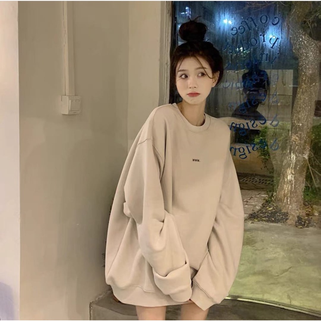 XXL WWW BORDIER SWEATER OVERSIZE - SWEATER WANITA OVERSIZE STREET KOREAN - SWEATSHIRT