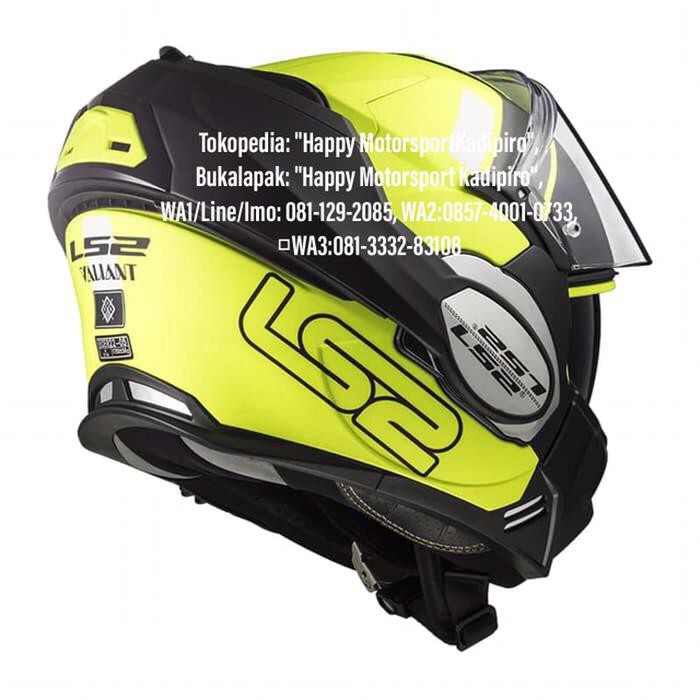 HELM MODULAR LS2 ORIGINAL FRANCE FF399 VALIANT PROX MATT HVYELLOWBLACK