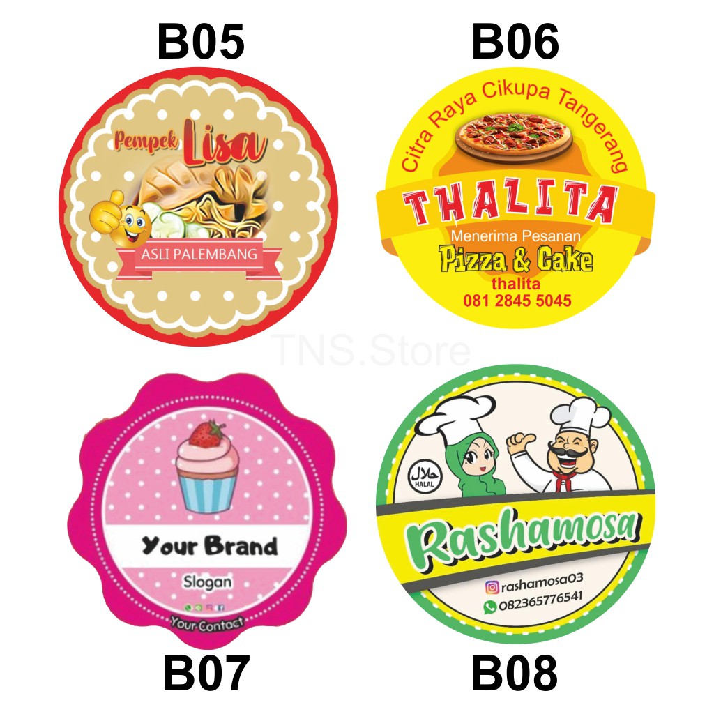 

STIKER LABEL KEMASAN PAKET 1000PCS CETAK PLUS CUTTING BAHAN CHROMO