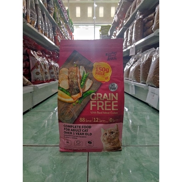 KITCHEN FLAVOR GRAINFREE ADULT FRESHPACK 1,5KG FREE 150gram