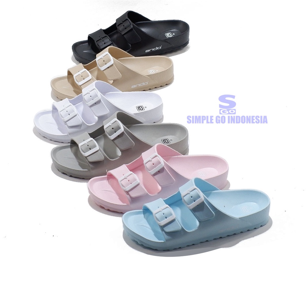 Sandal selop wanita dewasa sendal slop phylon cewek terbaru original Ando Ratu 36-40