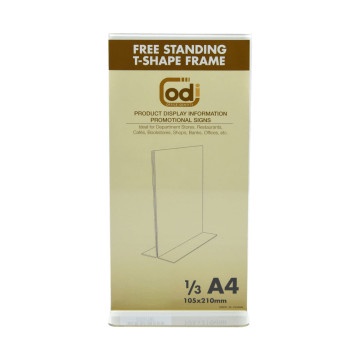 

Odi Sign Holder Acrylic Vertikal T 1/3 A4 - Holder Brosur Dan Poster