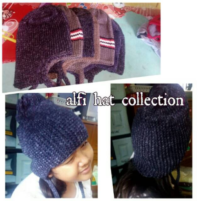 Kupluk helm rajut
