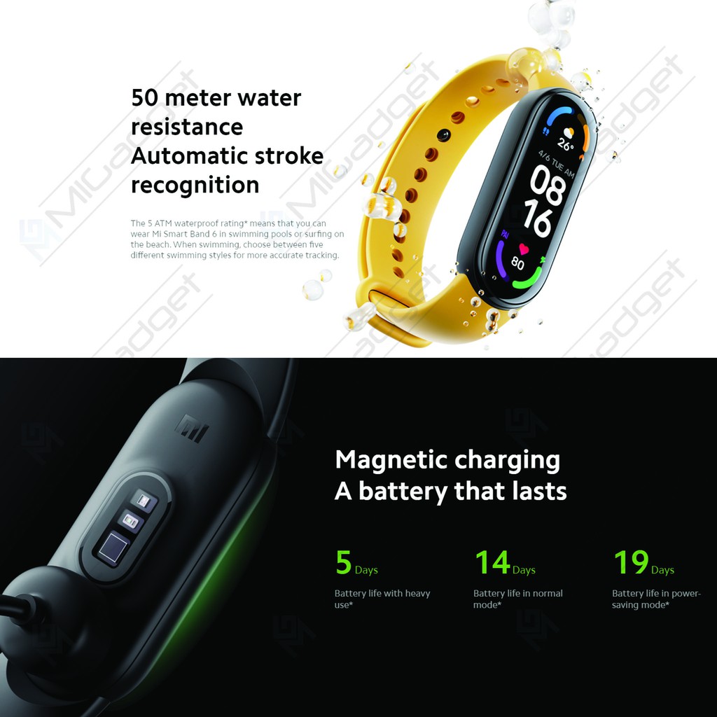 Xiaomi Mi Band 6 MiBand 6 Mi Smart Band 6 Smartwatch