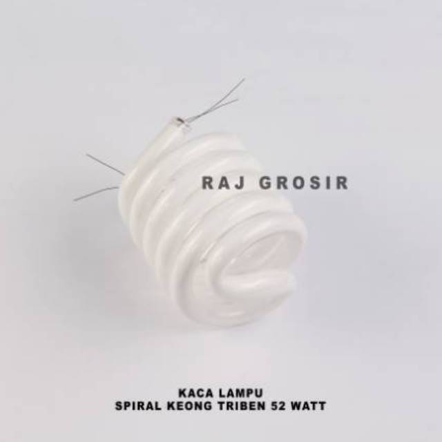 Kaca Lampu Spiral Keong Triben 52 Watt (GRATIS BUBBLE WRAP)