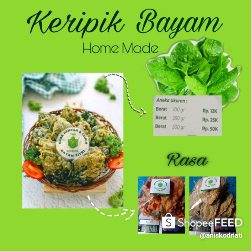 

keripik bayam ✨ home Made