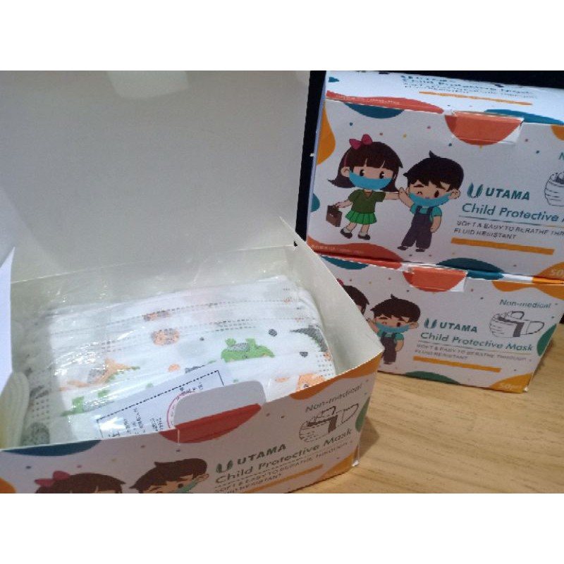 Masker anak 3 ply