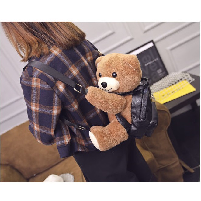 [LOGU] Tas beruang, Tas boneka 3D, Tas couple ibu dan anak, tas beruang pakai tas-3