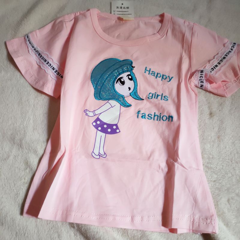 Kaos import anak 2 3 4 5 tahun baju anak cewek premium ( kaos import SUNNY DAY )