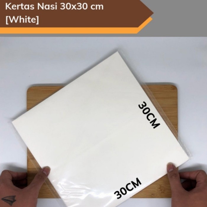 GHM KERTAS BURGER KEBAB ( 30 X 30 ) BUNGKUS NASI MINYAK SI 100 GROSIR