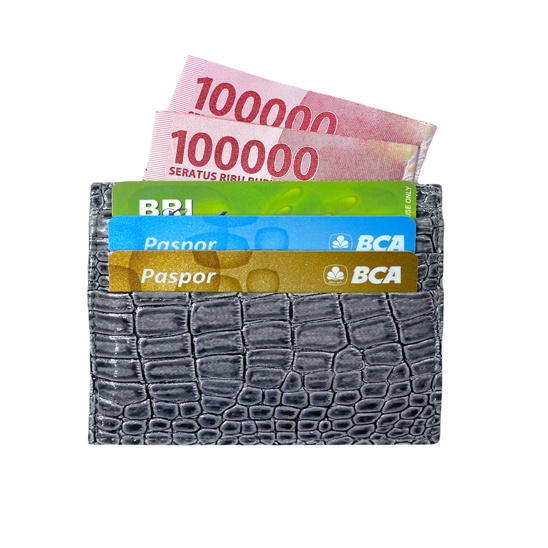 MEIMEISHOP CARD HOLDER CROCO 6 SLOT + 1 SLOT MONEY DOMPET KARTU MEWAH TERMURAH DOMPET BATAM