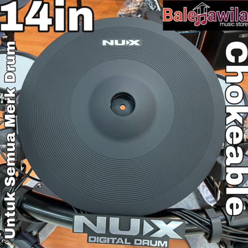 Jual Cymbal Drum Elektrik NUX 14in , Cymbal NUX 12in , Cymbal NUX 10in