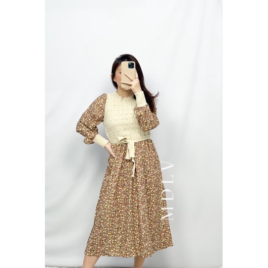 MDLV ~ BM 65000 PHYLICIA MIDI DRESS // GAMIS IMPORT// FASHION MUSLIM// FASHION IMPORT WANITA