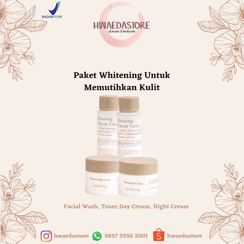 FREE GIFT PAKET WHITENING LUCIENNE BPOM HALAL MUI