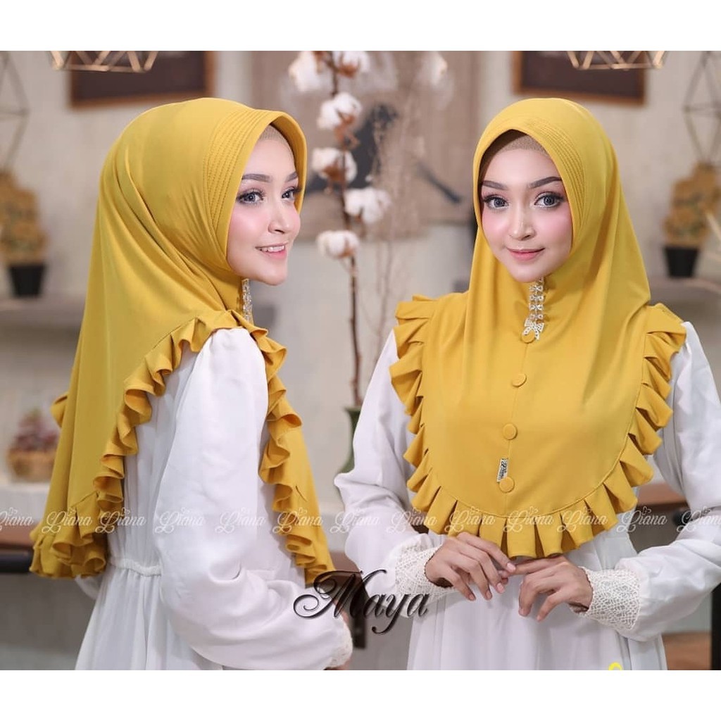 PROMO!!! Jilbab Instan Siria Series 1Slup Jersey Antem Tammia Rempel Depan Praktis Rumba-6