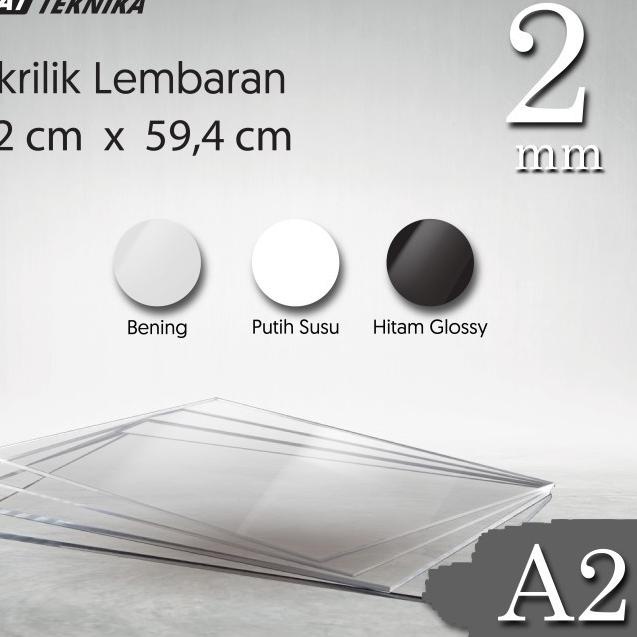 Terjangkau - LEMBARAN ACRYLIC / AKRILIK A2 1.5MM TRANSPARAN GROSIR