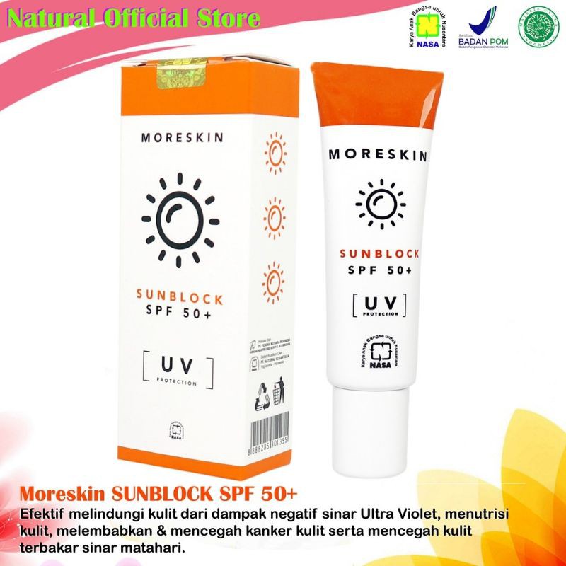Moreskin Sunblock Nasa Spf 50 Shopee Indonesia