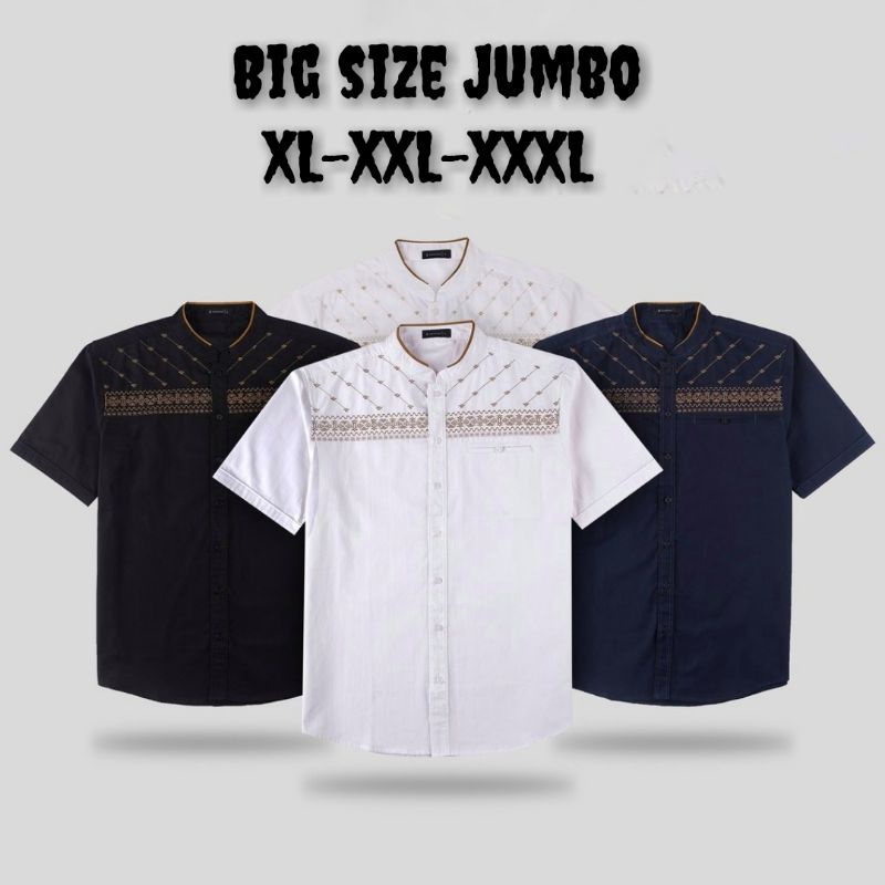 Grosir Baju koko Dewasa Lengan pendek Baju koko pria jumBo big size