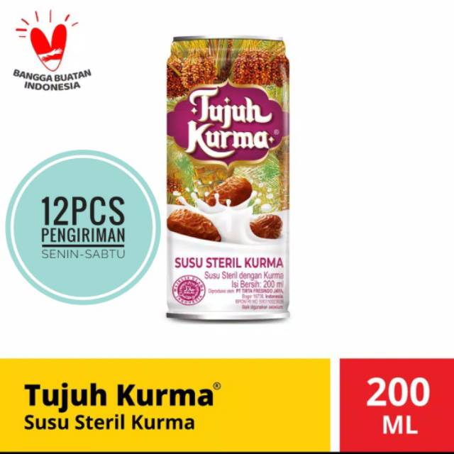 Tujuh kurma susu steril | susu tujuh kurma