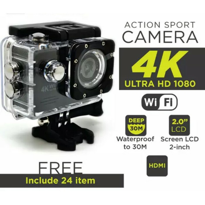 PROMO Kamera Sport Action Camera 4K Ultra HD/ GoPro wifi/Kogan
