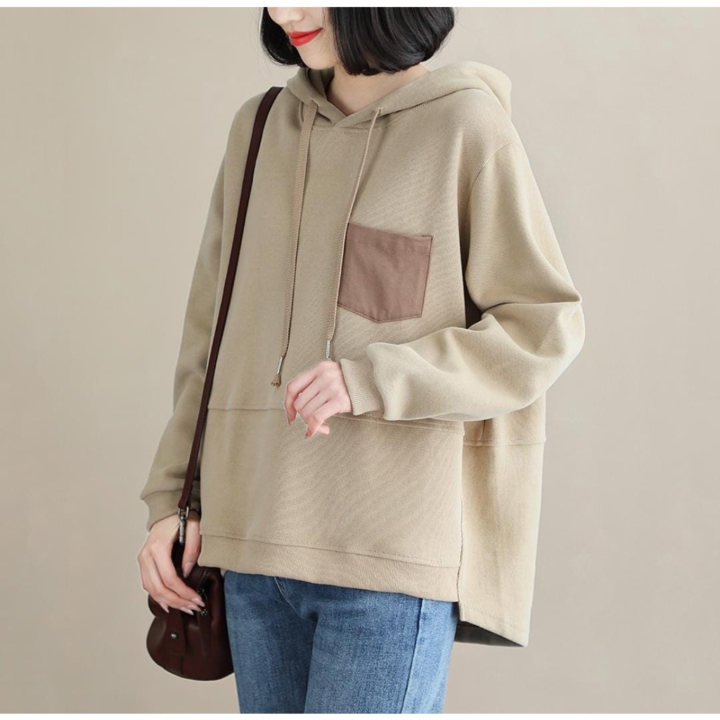 BASIC KAYLE OUTWEAR UNISEX Hoodie Sweater Kpop Crewneck Hudie Sweatshirt Wanita Kekinian Oversize Fashion Outfit Ootd Korean Style Sweter Crewnek Switter Cewe Krunek Perempuan Sweeter Viral Remaja Korea Atasan Cewek Premium LD 110 PB 65 BB 45-65