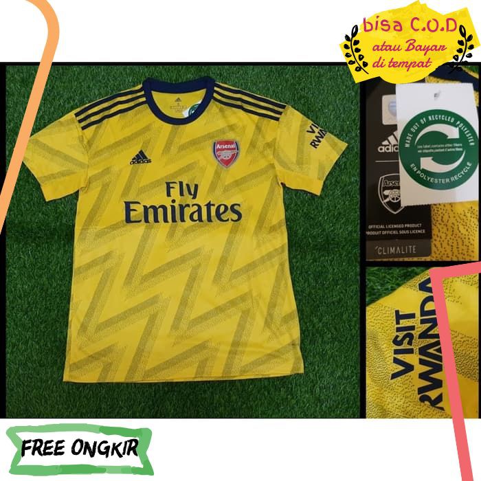 [COD]415 JERSEY BOLA / JERSY INDONESIA ARSENAL AWAY 2019 / 2020 GRADE PRIA WANITA ORIGINAL MURAH