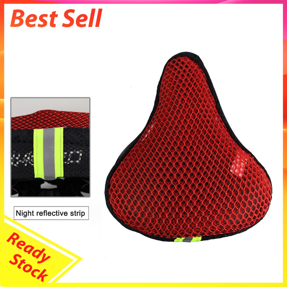 Bicycle Saddle Sun Protection Cover 3D Soft Durable Bike Seat Cushion Cover