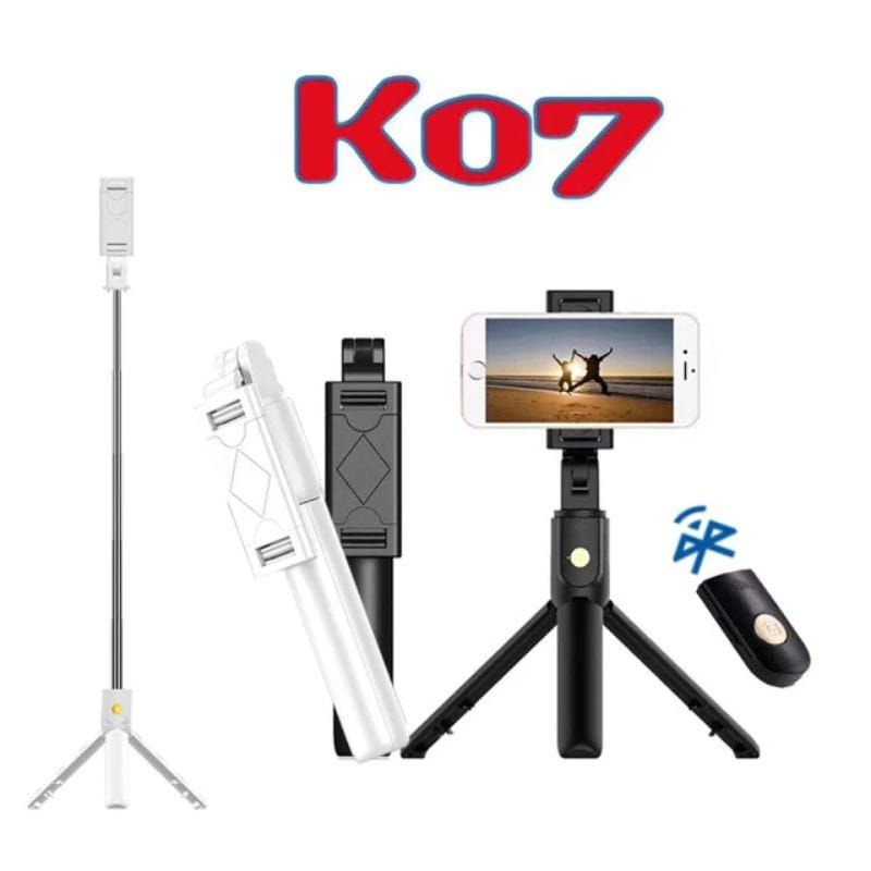 {DS} K07 - Tripod 2 in 1 / Mini Dekstop Tongsis Tripod Selfie Stick Plus