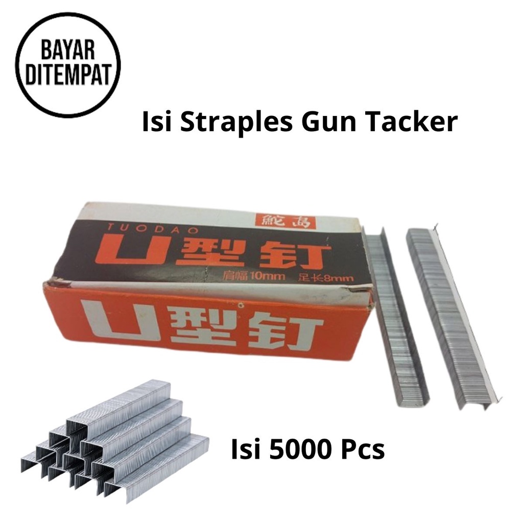 

Isi Stepler Tembak Refil Joyko 13/8 Gun Tacker isi 1000 & 5000 pcs Streples Anti Karat COD Promo Murah Best Seller