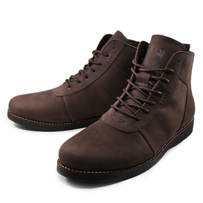 Sauqi Footwear NVM Sepatu Pria Boots Kulit Asli (CH) - Cokelat