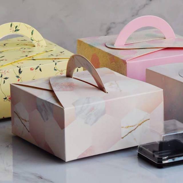 Box tenteng  kue hantaran | kotak kue klapetart/ mooncake / kue ulang tahun flower gift box ok