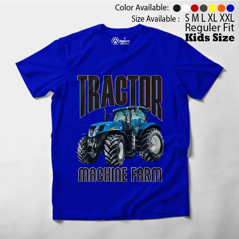 Baju Anak / Kaos Atasan Anak Laki-Laki / Kids T Shirt Tractor Machine Farm