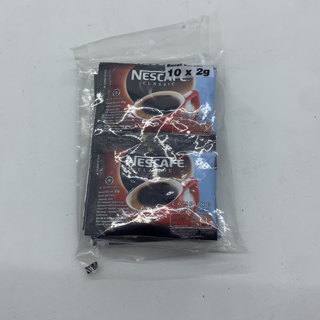 

[ISI 10 SACHET] Nescafe Classic Sachet 10x2gr Kopi barcode 8992696418370