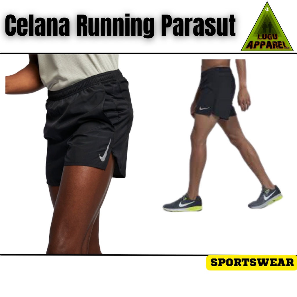 Celana Lari Parasut Pria Wanita Running Sport Olahraga Marathon