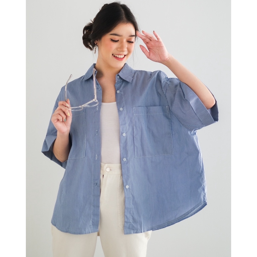 Myrubylicious ZANETA STRIPE SHIRT KODE D 018