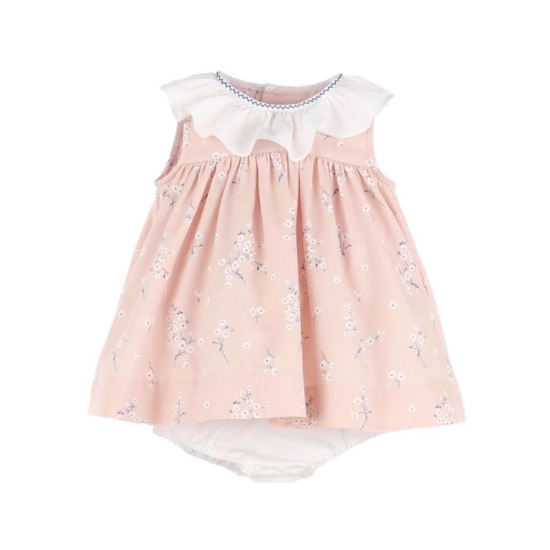 Sophie and Lucas Dress neck ruffle