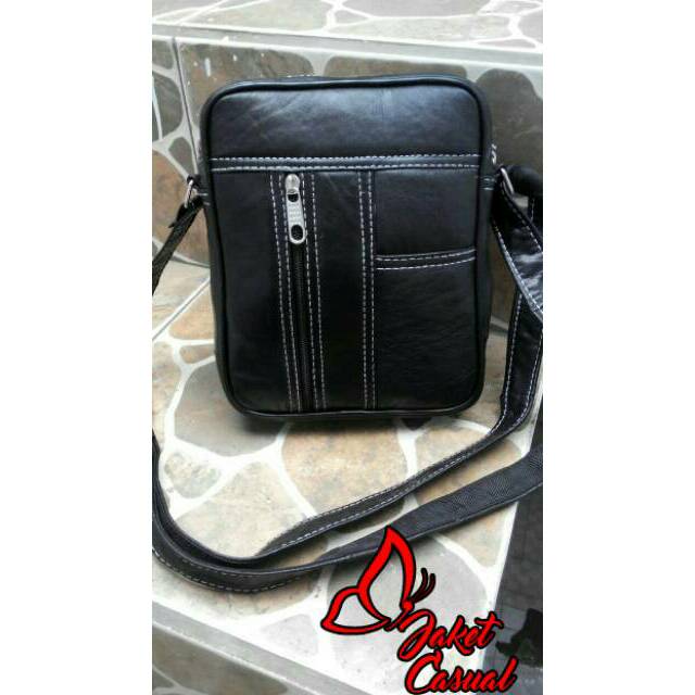 Tas Selempang Pria dan Wanita Kulit Domba asli