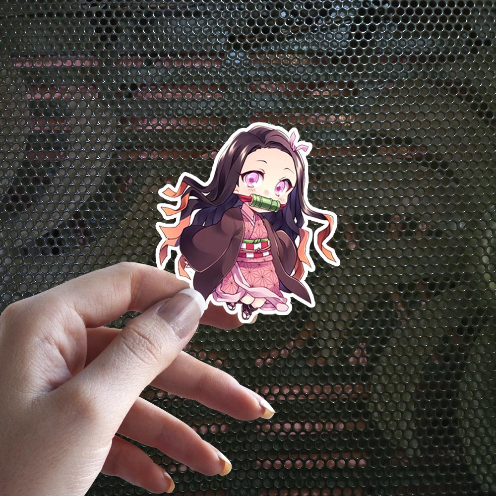Sticker Decal Vinyl Tahan Air Nezuko Kamado Demon Slayer