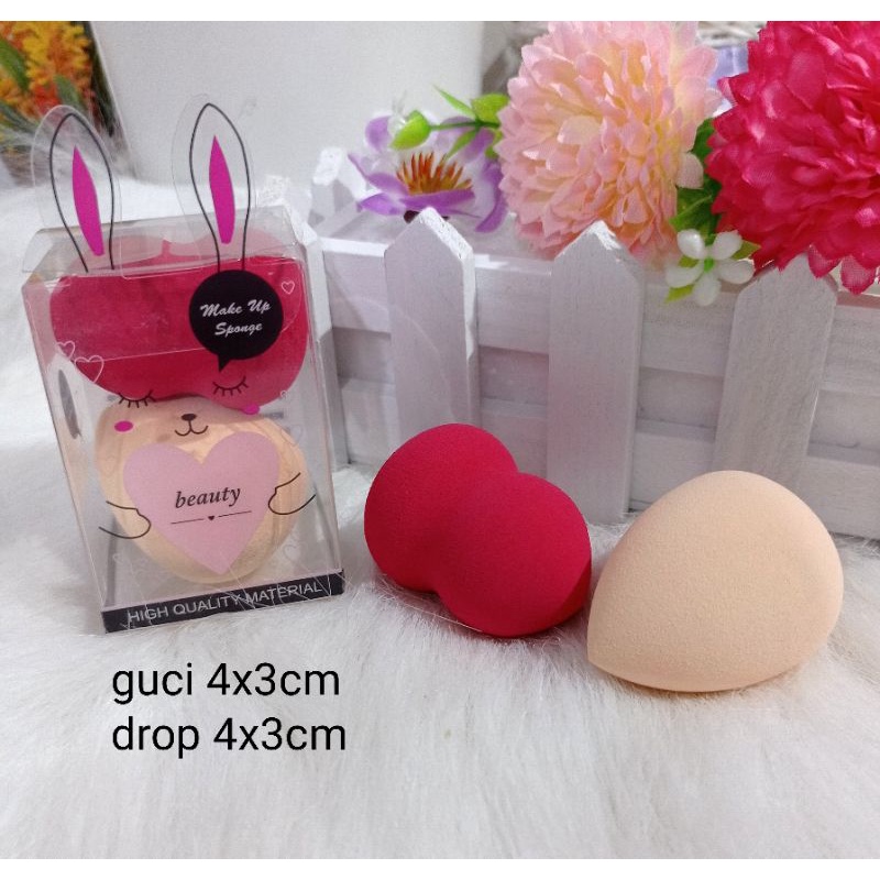 Hrg rp6.075; Dpt 2pcsSponge Blender Drop Sponge Foundation Make Up