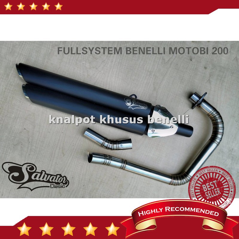 Sale Knalpot Fullsystem Benelli motobi 200 efi double bamboo ngeblarr