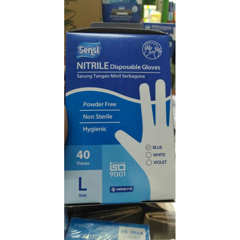 sarung tangan karet/medis merk sensi