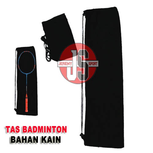 Tas Raket Badminton Bulutangkis Kain Polos