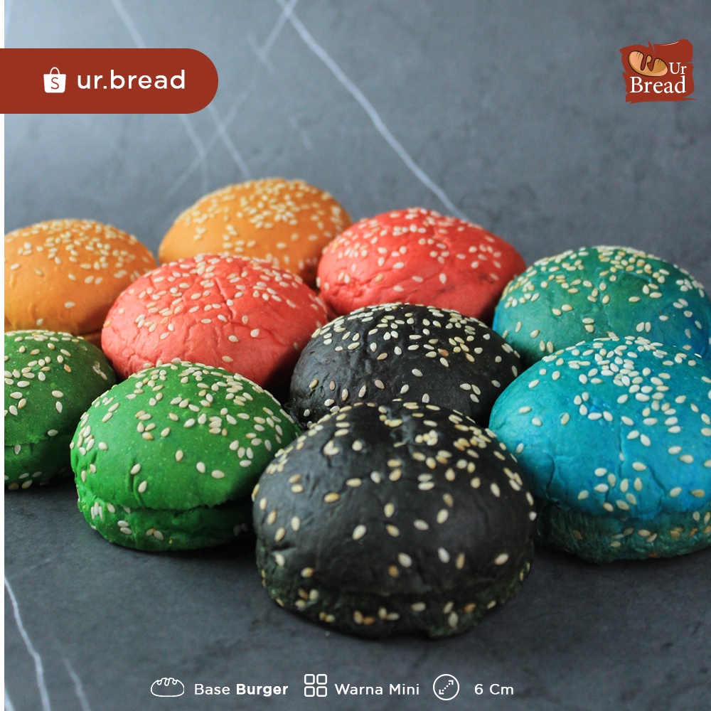 Roti Burger Mix 6cm isi 10 | Base Burger 6cm Mix