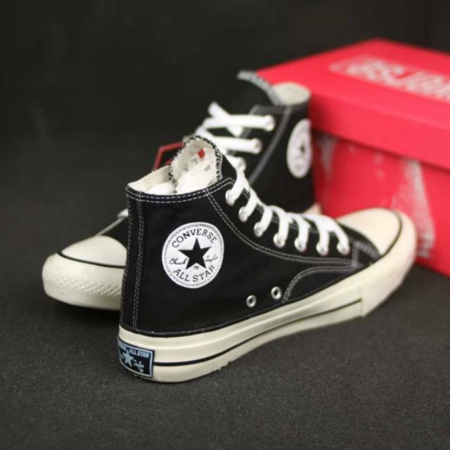 [ORIGINAL] SEPATU CONVERSE ALLSTAR ALL STAR FULL HITAM PUTIH POLOS BLACK WHITE PREMIUM VIETNAM PRIA
