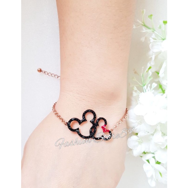 Impor Gelang Tangan Fahsion titanium Rosegold Mck Impor Antikarat Edisi terbatas